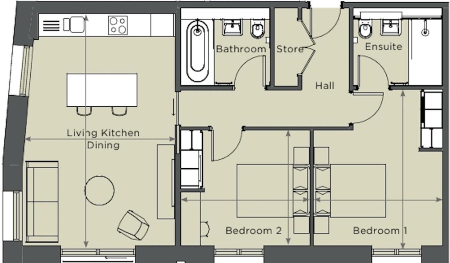 20 Hudson Quarter - Free Parking - Centre Apartment